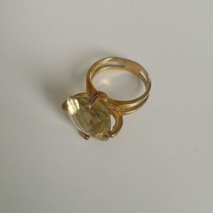 Genuine Yellow Citrine Ring